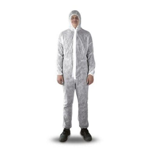 Macacão de trabalho - 2233580500 - Goebel Group - em polipropileno / unissexo / branco