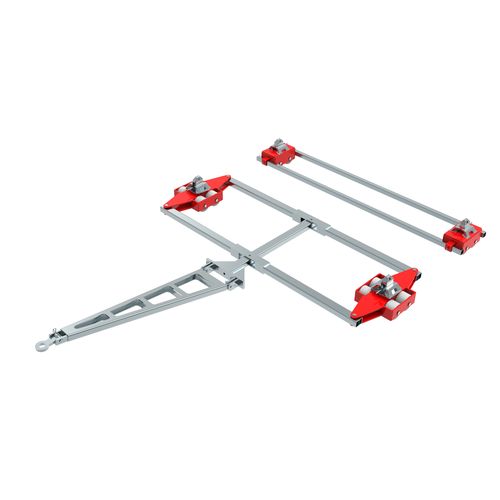 Tartaruga para movimentação de cargas para carga pesada - ECO-Skate ISOCON ICXN20D + ICXN20S 40to - HTS Hydraulische Transportsysteme GmbH - de transporte / para contêineres / para carregamento de 4 pontos