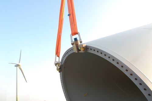 Anel de elevação de roscar - ACTEK WKA-System - HTS Hydraulische Transportsysteme GmbH - para a montagem de turbinas