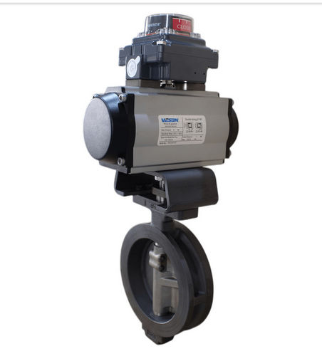 Válvula borboleta - BFV  - pneumaticairactuator.com - pneumática / flangeada / wafer