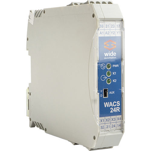 Módulo relé de segurança - WACS24R - WIDE Automation - em trilho DIN