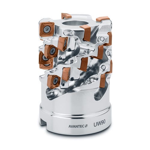 Fresa abacaxi - UW90 - Avantec Zerspantechnik GmbH - de dois tamanhos / com pastilhas de corte / para aço inoxidável