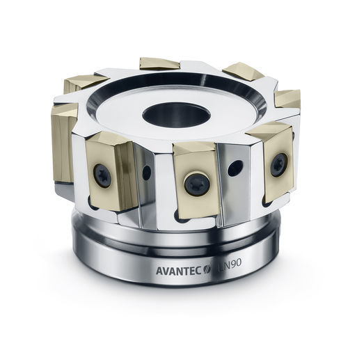 Fresa de cantos - LN90 - Avantec Zerspantechnik GmbH - com pastilhas de corte / de desbaste / de acabamento