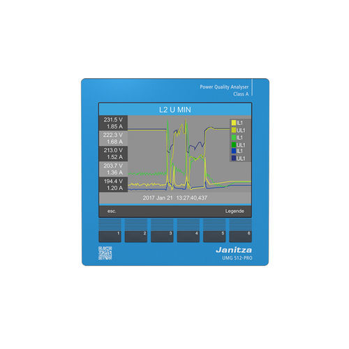 Dispositivo de monitoramento de medição - UMG 512-PRO - Janitza electronics GmbH - de qualidade da energia / digital