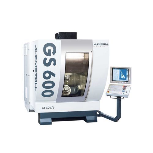 Centro de usinagem CNC de 3 eixos - GS 600/5 - Alzmetall - vertical / tipo pórtico / com mesa giratória