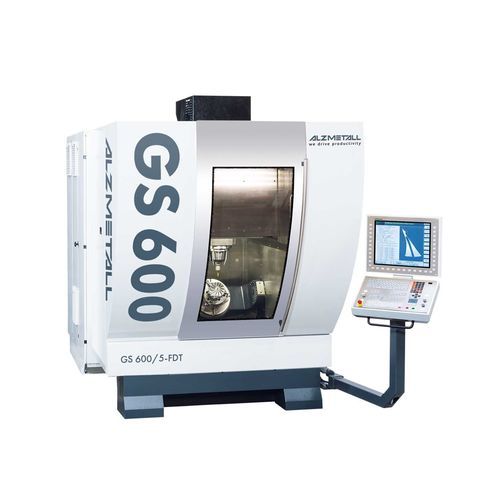 Centro de usinagem CNC de 3 eixos - GS 600/5-FDT - Alzmetall - vertical / tipo pórtico / com mesa giratória