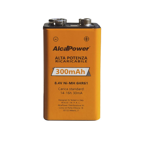 Bateria Ni-MH - AP300N9V - Alcapower - retangular / 9 V