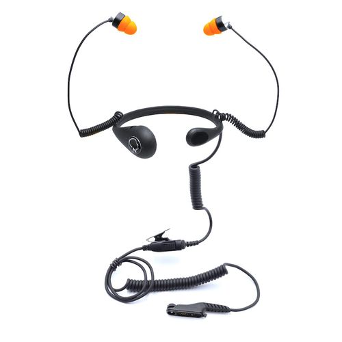 Fone intra-auricular com redução de ruído - M11 PRO IN-LINE PTT - Tactical Headsets Sweden AB - com fio / com laringofone