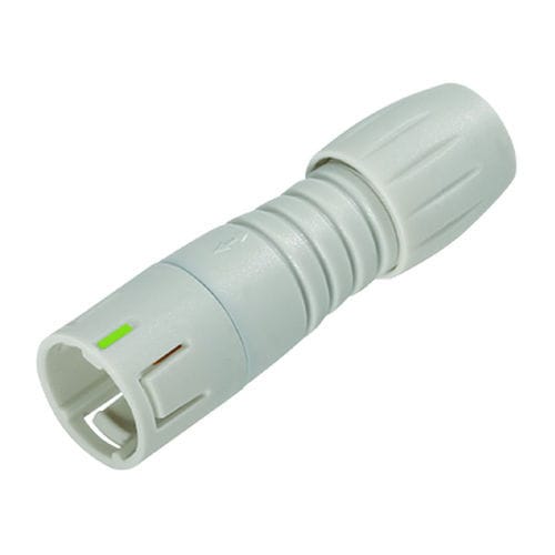 Conector de alimentação elétrica - 99 9205 400 03 - binder USA - macho / com bloqueio / de soldar