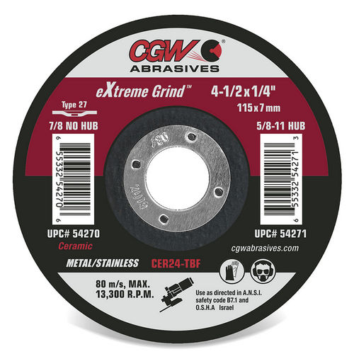 Rebolo cilíndrico - eXtreme  - CGW Abrasives - de retificação / em cerâmica