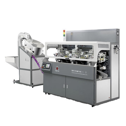 Máquina de estampagem a quente eletropneumática - TAR-107 - Shenzhen xinzhong plastic - para garrafas de vidro / para tampas