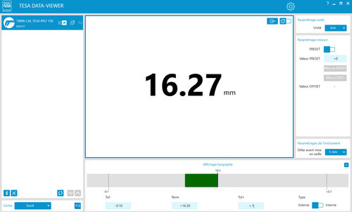 Software de interface - DATA-VIEWER - TESA Technology - de medição / de criação de laudos / de criação