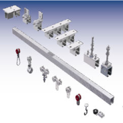 Trilho de guia linear - Cepro - de rolos