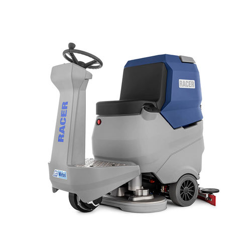 Lavadora automática de piso para operador a bordo - RACER R 85 FD 65 BC - Dorico Technologies srl - a bateria / compacta