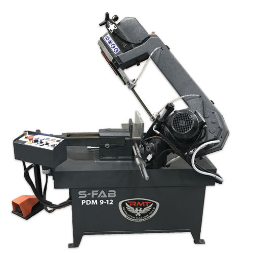 Serra de fita - S-FAB PDM 9-12 - Revolution Machine Tools - para metais / semiautomática / de mitra dupla