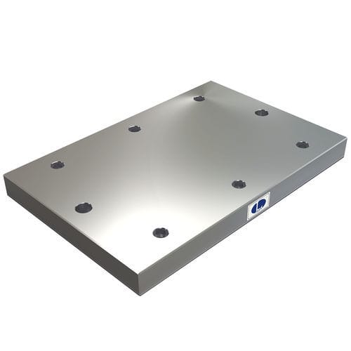 Placa de suporte em ferro fundido - BP01 - TombstoneCity - sob medida / retangular / quadrada