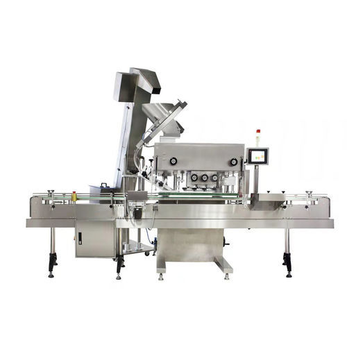 Tampadora-rosqueadora de tampas linear - Js-gx200 - shanghai only packaging - totalmente automática / para garrafas / para produtos em pó