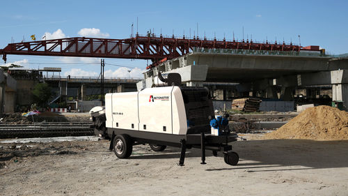 Bomba de concreto móvel - BSS 21-90-E - BETONSTAR MAKINA SANAYI VE TICARET A.S. - para obras