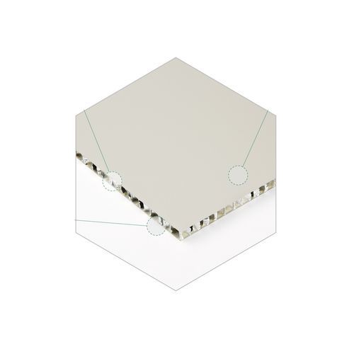 Painel sanduíche alveolar - Alucel - face em aço galvanizado / para piso