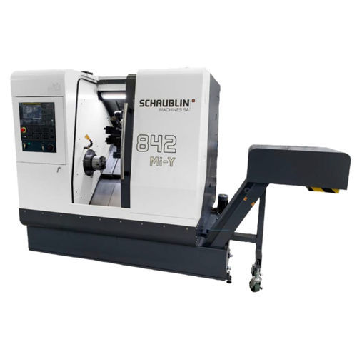 Torno CNC - 842 MI - SCHAUBLIN MACHINES - rígido / A2-5 / 12 ferramentas
