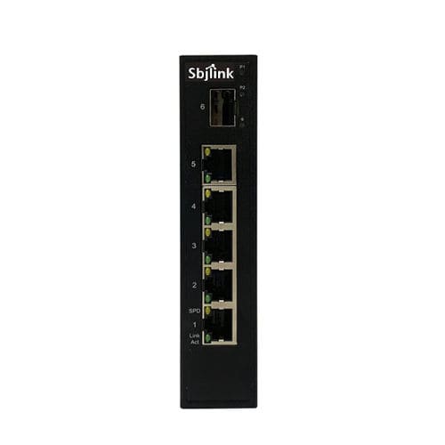 Switch de rede não gerenciável - RPT-1006G-1F-X2 - Sbjlink/Subject Link Inc. - 6 portas / Gigabit Ethernet / para trilho DIN
