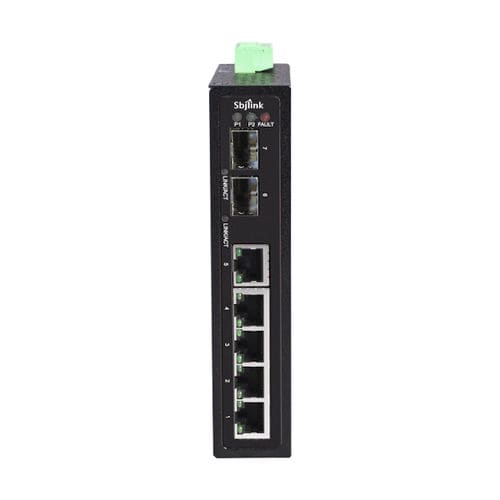 Switch de rede não gerenciável - RPT-1007G-2F-X4  - Sbjlink/Subject Link Inc. - 7 portas / Gigabit Ethernet / para trilho DIN