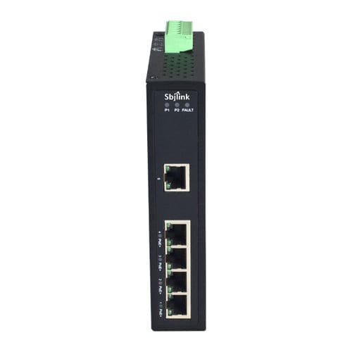 Switch de rede não gerenciável - RPT-1005GP-X4 - Sbjlink/Subject Link Inc. - 5 portas / Gigabit Ethernet / para trilho DIN