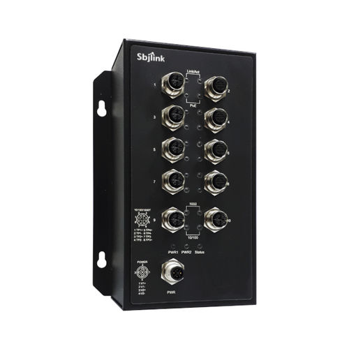 Switch de rede não gerenciável - RPT-M1810GP-T-X2 - Sbjlink/Subject Link Inc. - 10 portas / Gigabit Ethernet / para trilho DIN