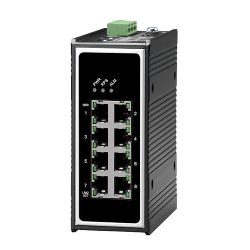 Switch de rede não gerenciável - RPT-1008G-DNV-X3 - Sbjlink/Subject Link Inc. - 8 portas / Gigabit Ethernet / para trilho DIN
