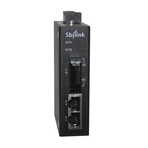 Conversor industrial - HNT-1402FM/FS-T-X6R - Sbjlink/Subject Link Inc. - multimédia / Ethernet para fibra óptica / para trilho DIN