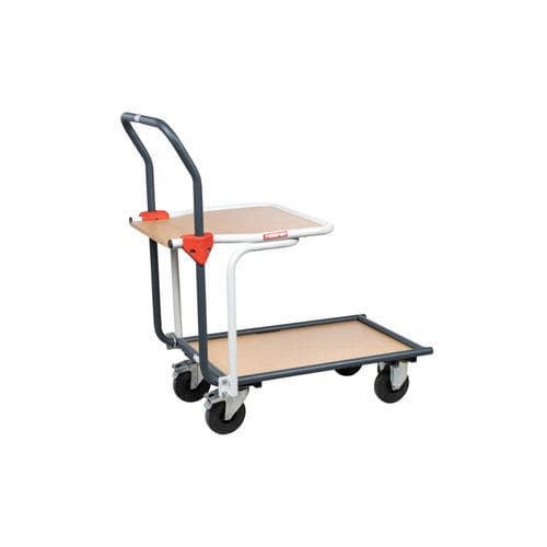 Carrinho de transporte - Manuvit - em aço / com plataforma / multiuso