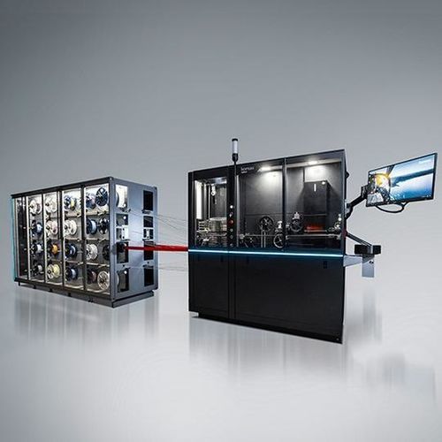Máquina de corte a fio - Optima 400 - Komax AG - a laser UV / para plásticos / de cabos