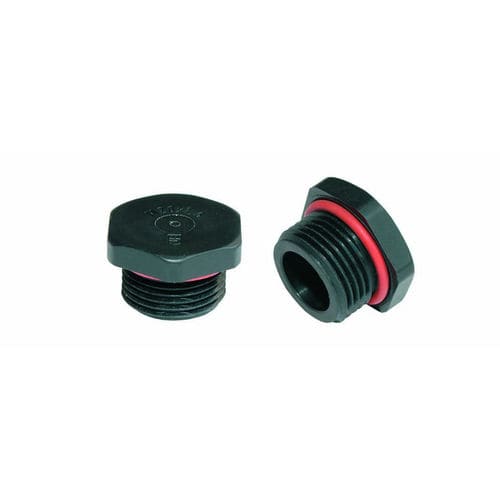 Tampão hexagonal - V301-1xxx-zz series - Jacob GmbH - com rosca / em poliamida / para rosqueamento interno