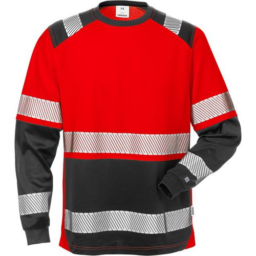 Camiseta de trabalho - 129514-396 - Fristads - de alta visibilidade / em algodão / em poliéster