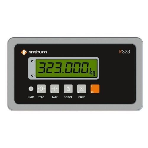 Indicador de peso com display LCD - R323 - Rinstrum - embutido / IP65 / em aço inoxidável