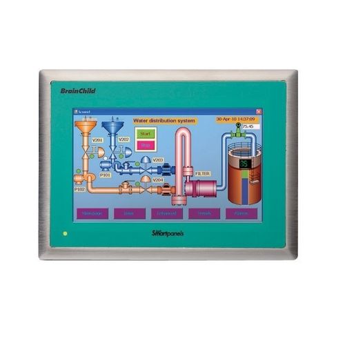 Terminal com touch screen - HMI 750 - BRAINCHILD ELECTRONIC CO., LTD - embutido / 800 x 480 / ARM Cortex