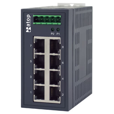 Switch de rede não gerenciável - EHG2008 - Atop Technologies - 8 portas / Gigabit / ProfiNet