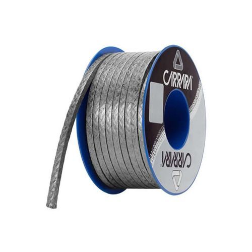 Gaxeta trançada em grafite - GR8622 - Carrara Global Sealing Solution - com malha de Inconel / para altas temperaturas / para válvulas