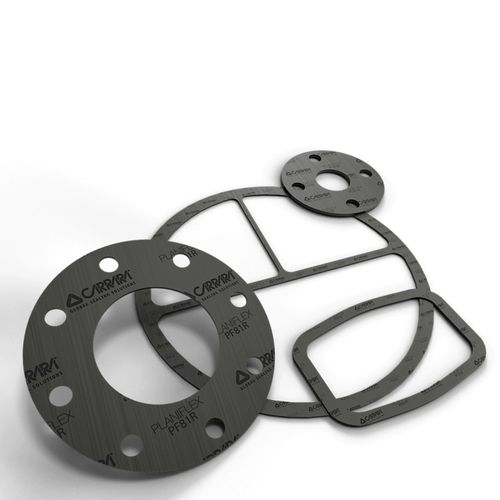 Papelão hidráulico em grafite - PLANIFLEX™ PF81R - Carrara Global Sealing Solution - em arame / em NBR / em nitrilo
