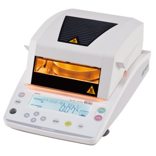 Balança determinadora de umidade de laboratório - MOC63u - Shimadzu France - com display LCD / USB / industrial
