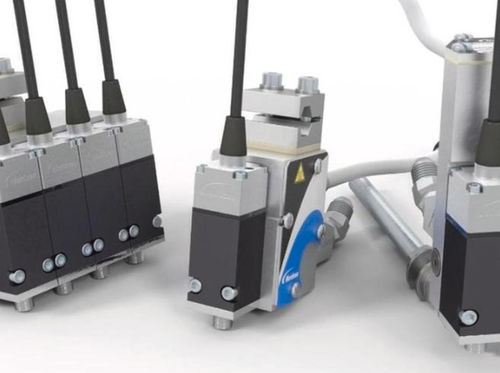 Cabeçote de aplicação de cordões - E-400 - Nordson Adhesive Dispensing - de pontos / de cola quente (hot-melt) / de alta velocidade