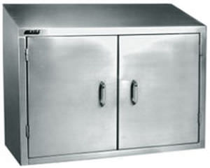 Armário de acondicionamento - max. 762 x 1 829 x 876 mm - Terra Universal Inc. - para instalação na parede / com portas de bater / em aço inoxidável