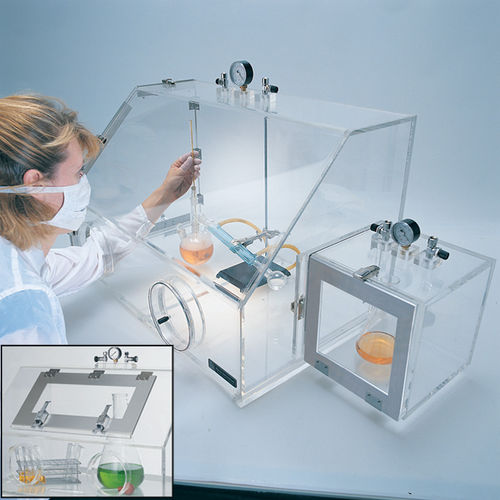 Capela de luvas de atmosfera controlada - 200 series - Terra Universal Inc.