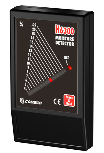 Higrômetro para pisos - 1 - 7 cm | H6300 - Comeco Control & Measurement - para concreto / para madeira / dielétrico