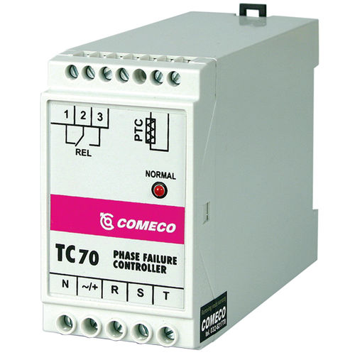 Relé de monitoramento de temperatura - 250 V | TC70 - Comeco Control & Measurement - de sequência de fases / trifásico / para motor elétrico