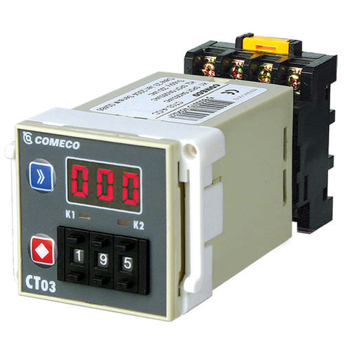 Relé temporizador digital - max. 999 min | CT03 - Comeco Control & Measurement - multifuncional / para trilho DIN / para montagem em painel