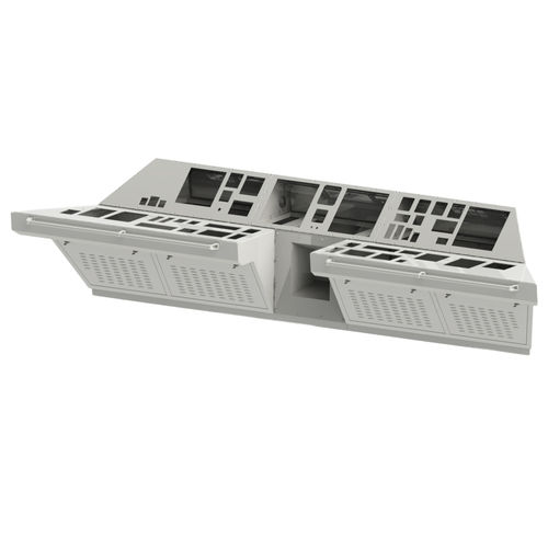 Console em aço laminado a frio - Electro Alfa International - de controle / em aço inoxidável / em aço macio