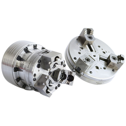 Porta-pinça com pinça de fixação - 3-jaw module - HAINBUCH GMBH SPANNENDE TECHNIK - com 3 castanhas