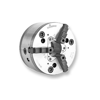 Placa de torno automática - B-Top - HAINBUCH GMBH SPANNENDE TECHNIK - com 3 castanhas / com centro furado / para usinagem