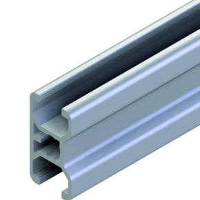 Perfil em alumínio - 20.0983/0 - Minitec - ranhurado / leve / extrudado